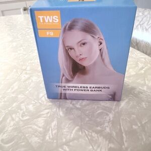 F9 True Wireless Earbuds with Power Bank - Black